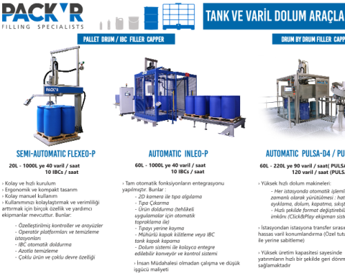 TANK VE VARİL DOLUM ARAÇLARI